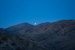 Lunar Eclipse above Covington Mountain. It was a full eclipse earlier, but not enough light for a photograph